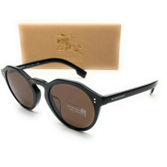Burberry Men's Black Round Sunglasses! - Picture 1 of 4